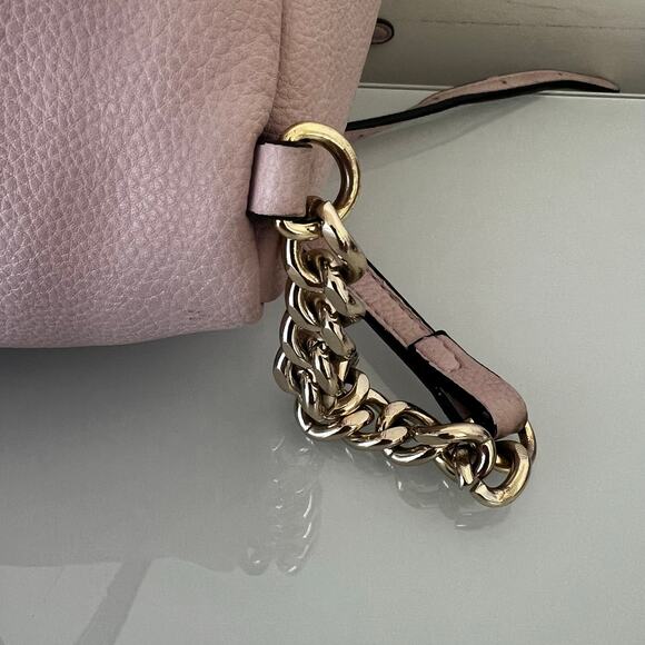 Victoria's Secret V-Quilt City Mini Backpack Purse Adjustable Straps Pink - Picture 10 of 11